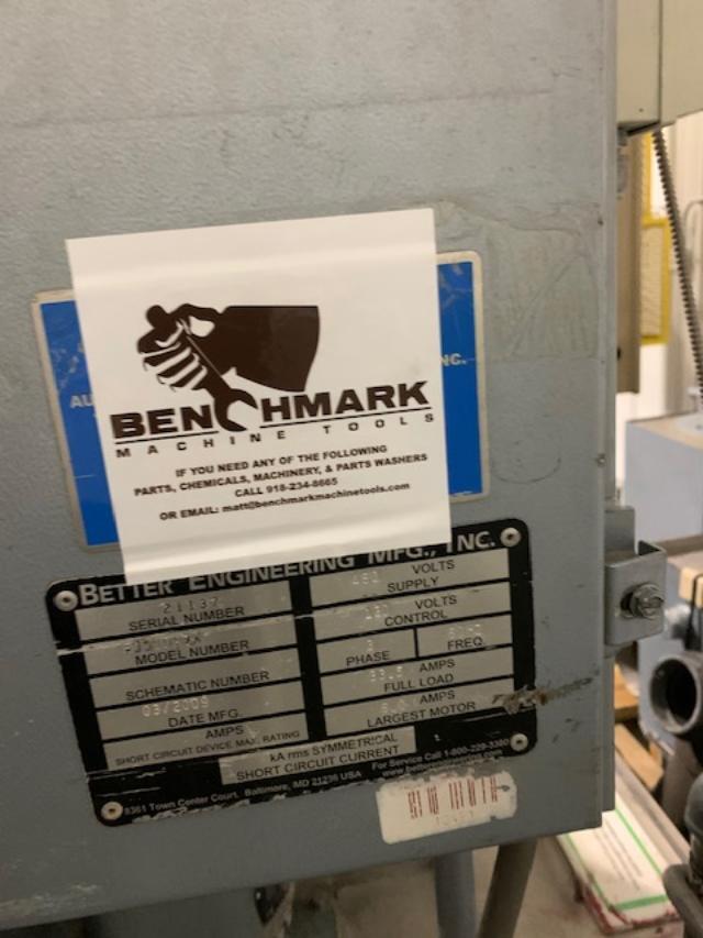 2009 BETTER ENGINEERING F3000PZX Cabinet Washer | Benchmark Machine Tools
